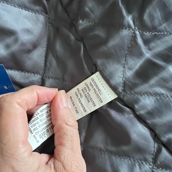 Zara Man Silver Grey Zip Up Bomber  Quilted Lining Jacket Sz L - Picture 4 of 13